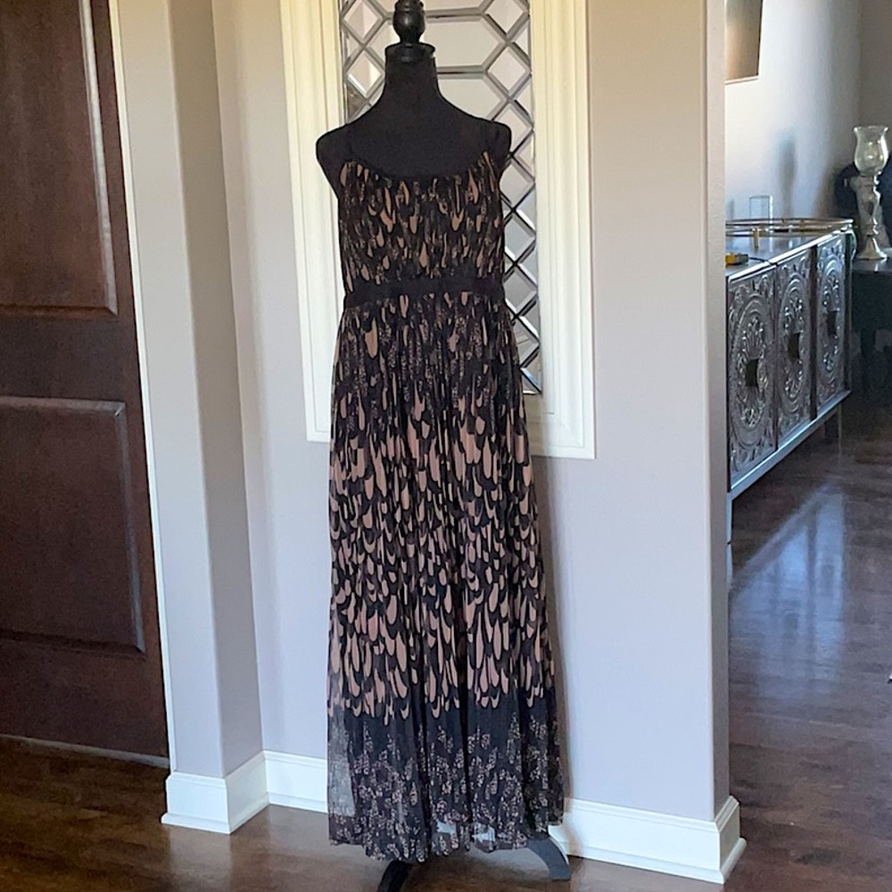 Soma Black and Brown Maxi Dress
